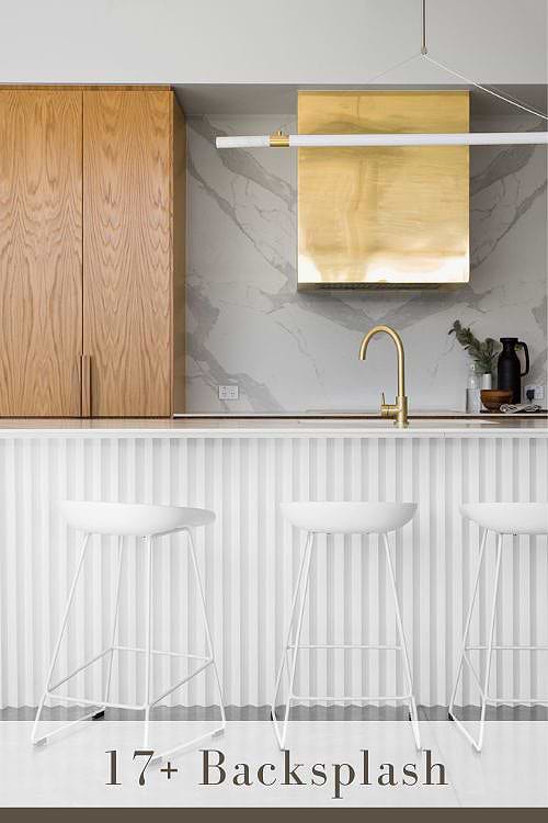 Full height Quartz Backsplash