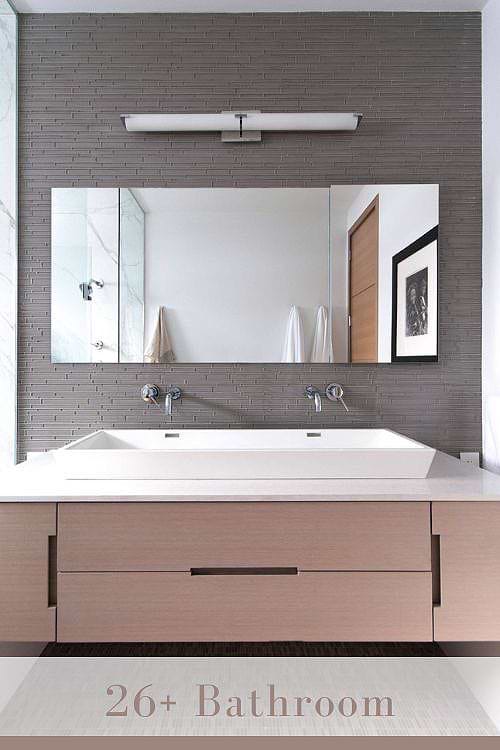 Glass Tile Bathroom Backsplash