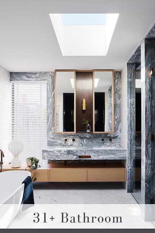Gray Bathroom Backsplash