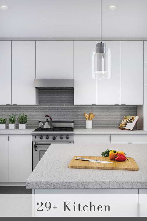 Kitchen Backsplash with Laminate Countertops