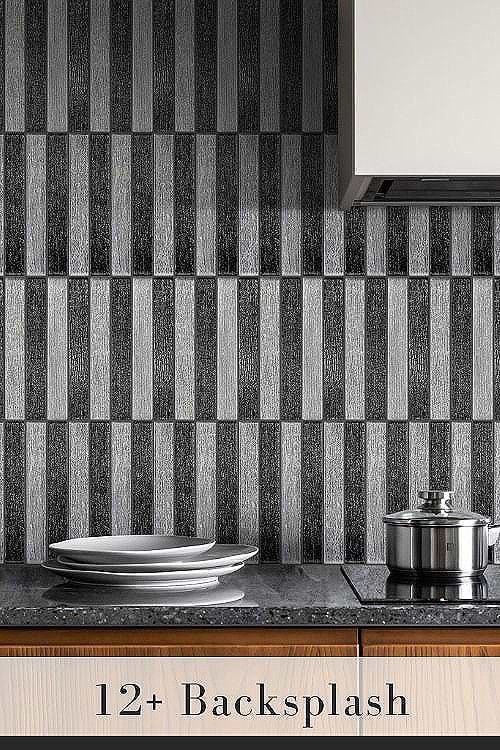 Modern Black Backsplash Ideas