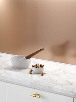 Modern Copper Metal Groutless Backsplash Tile BA8801