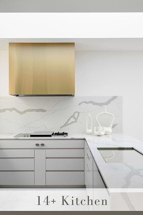 Quartz Backsplash and Quartz Countertop