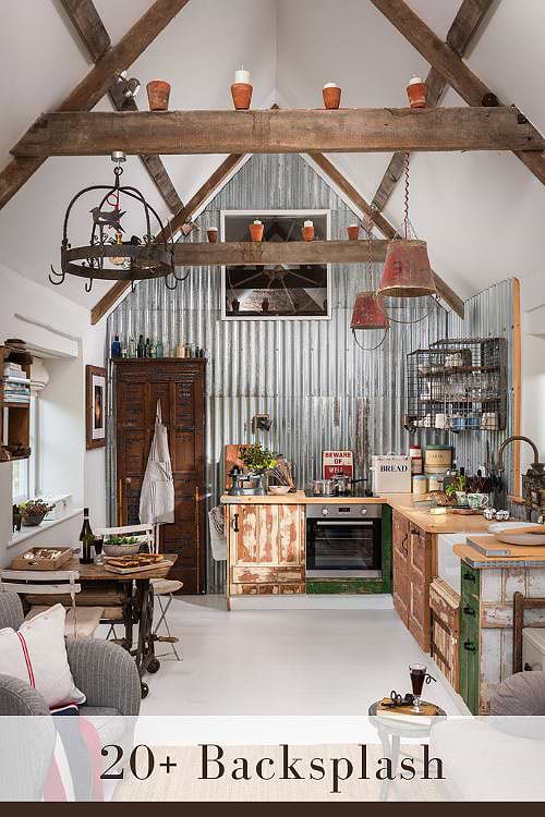 Rustic Backsplash