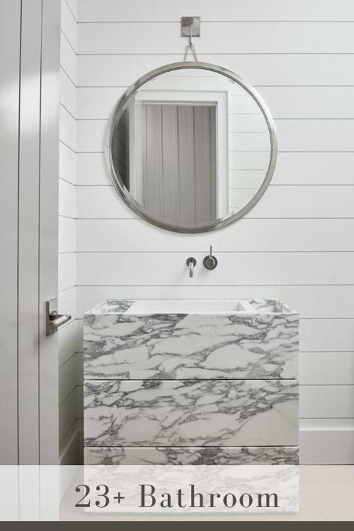 Shiplap Bathroom Backsplash