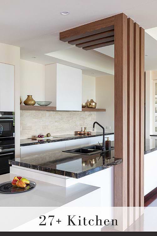 White Cabinets with Granite Countertops