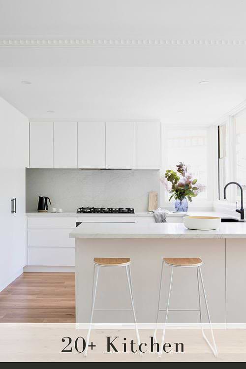White Quartz Backsplash And Countertop