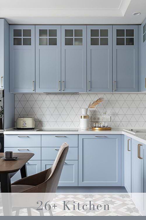 White Tile Backsplash with Gray Grout