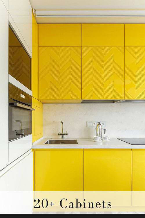 Yellow Kitchen Cabinets