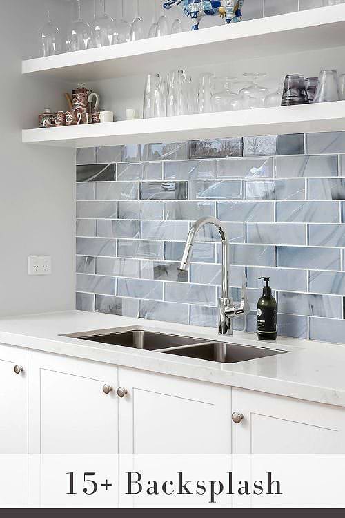 Beachy Kitchen Backsplash Bring a Coastal Feel with Backsplash Tiles