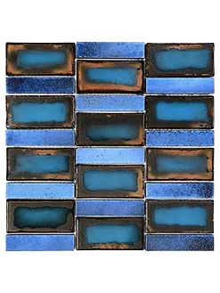 Blue Rustic Glass Backsplash Tile BA6204 1