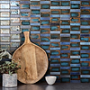 Blue Rustic Glass Backsplash Tile BA6204
