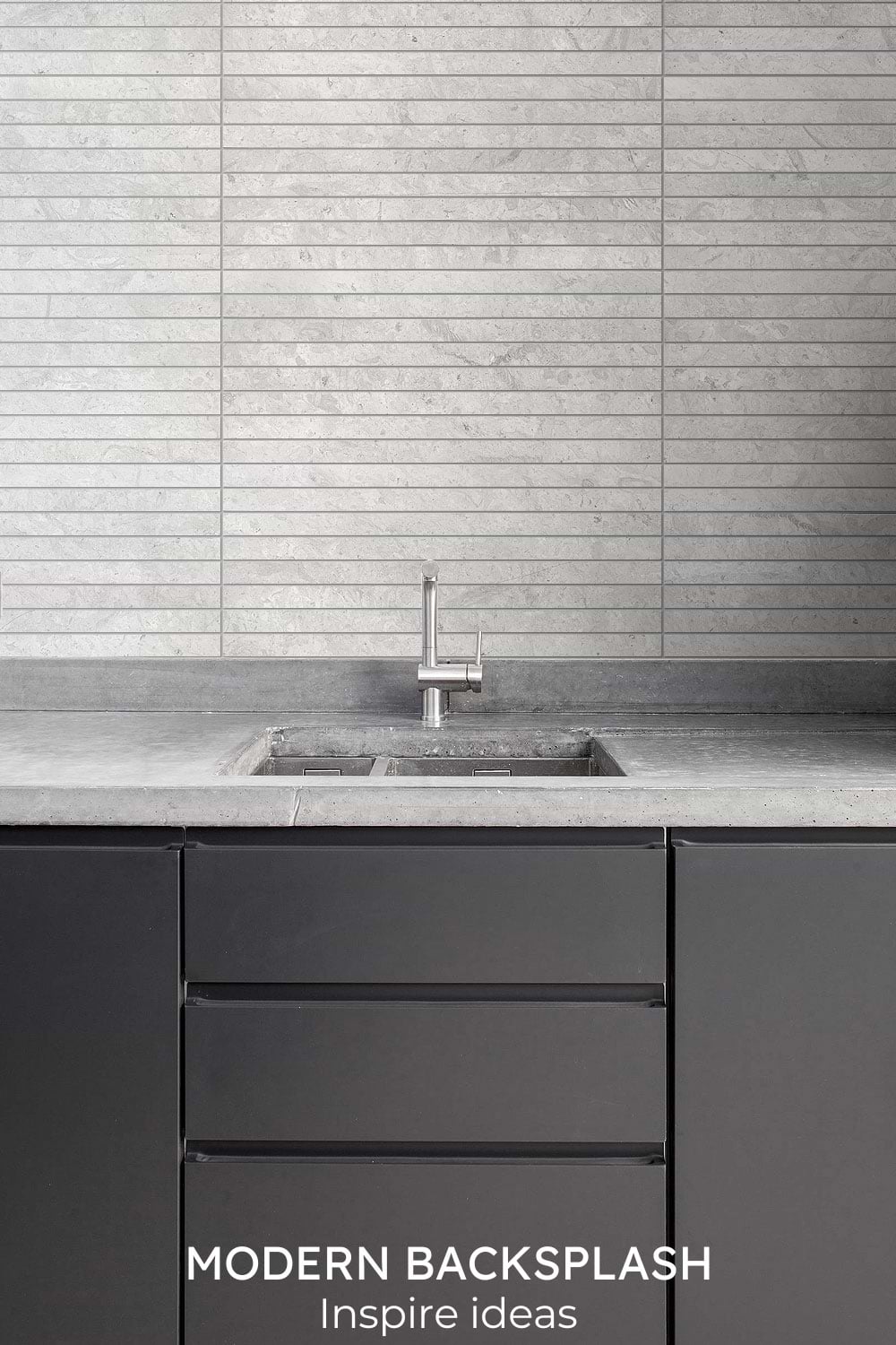 modern backsplash tile gray modern cabinets