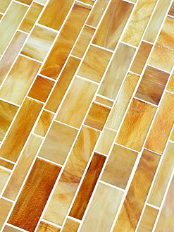 Honey Onyx Glass Subway Hand Cut Artisan Mosaic Tile BA7017 5