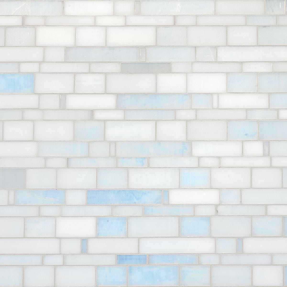 Pearl Glass Subway Hand Cut Artisan Mosaic Tile BA7016 6