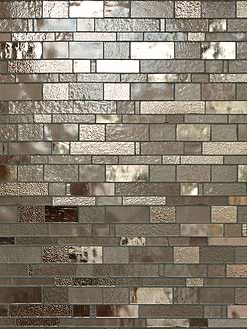 Bronzite Brown Glass Subway Hand Cut Artisan Mosaic Tile BA7019 4