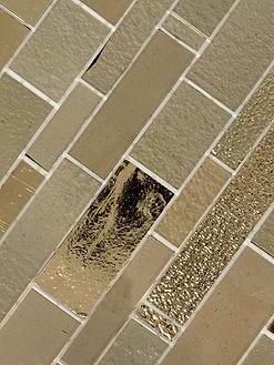 Bronzite Brown Glass Subway Hand Cut Artisan Mosaic Tile BA7019 7