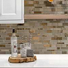 Bronzite Brown Glass Subway Hand Cut Artisan backsplash Tile BA7019