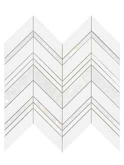 Chevron Pearl Marble Mosaic Backsplash Tile BA8030 1