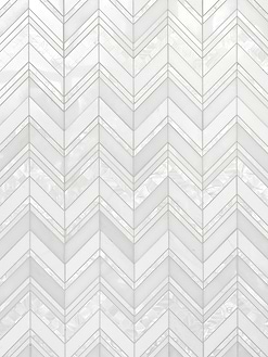 Chevron Pearl Marble Mosaic Backsplash Tile BA8030 4
