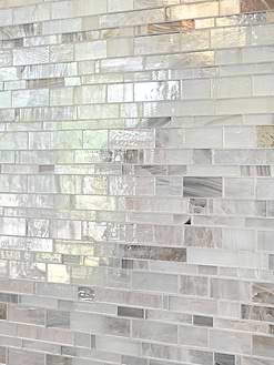 Opal Beige Brown Glass Subway Hand Cut Artisan Mosaic Tile BA7015 4