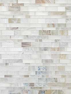 Opal Beige Brown Glass Subway Hand Cut Artisan Mosaic Tile BA7015 5