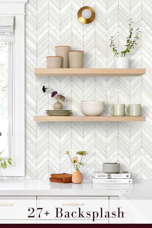 Chevron Tile Backsplash Ideas