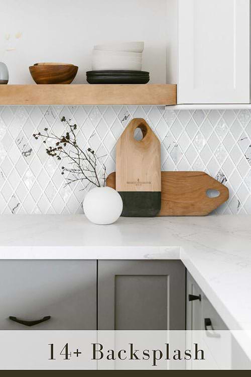 Glossy White Backsplash Ideas