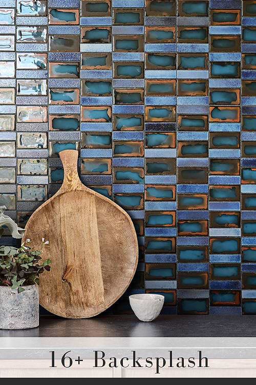 Modern Backsplash for Black Countertops