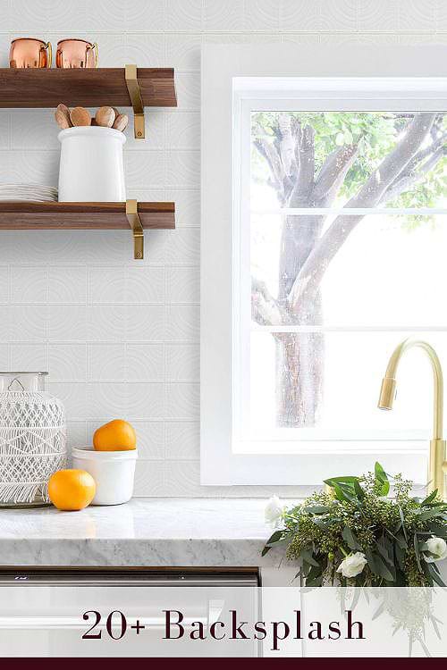 Modern White Backsplash Ideas