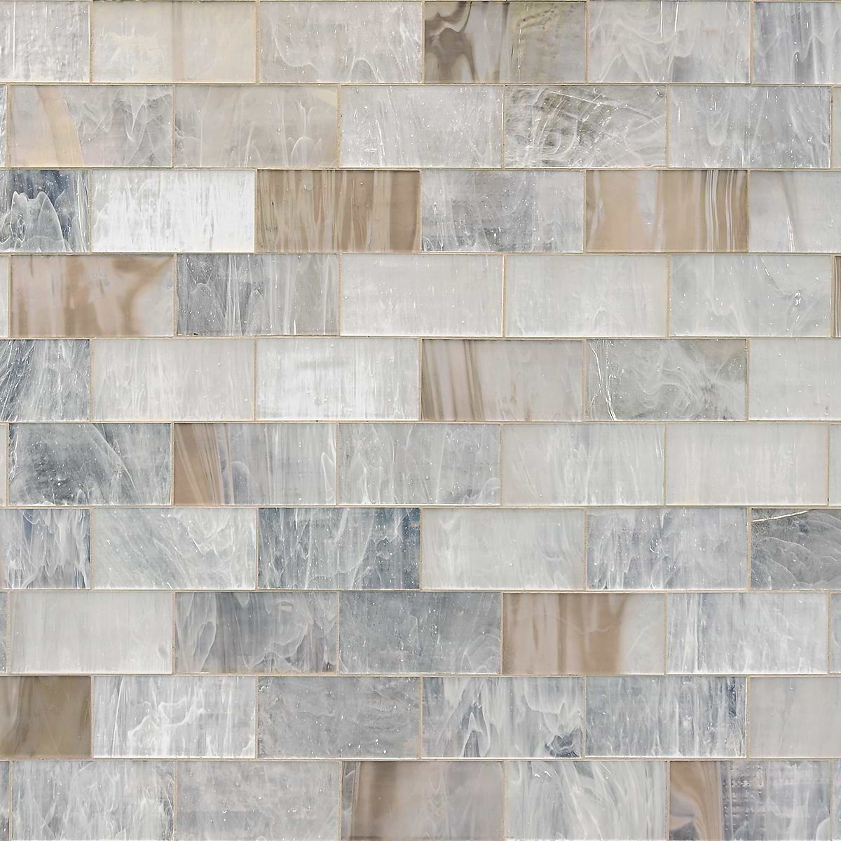 Opal Beige Brown Glass Subway Tile BA7015 Subway 1