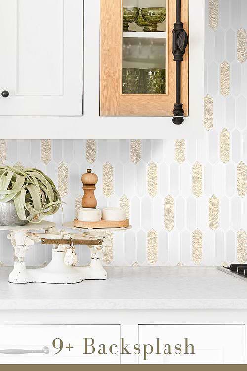 Picket Mosaic Tile Backsplash