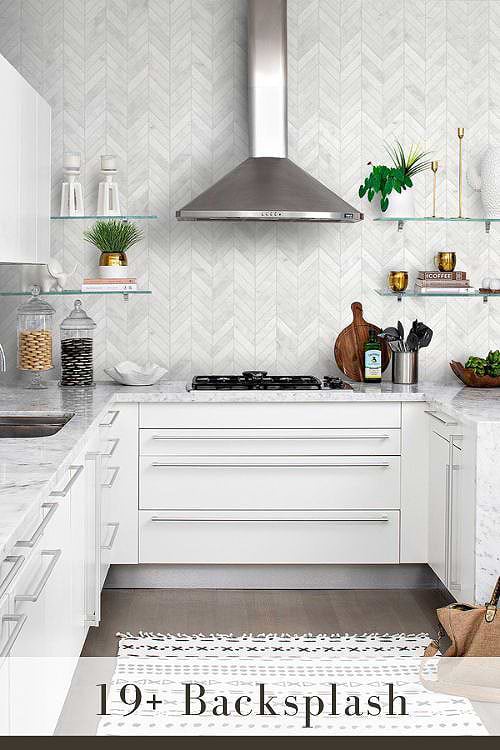 Textured Tile Backsplash