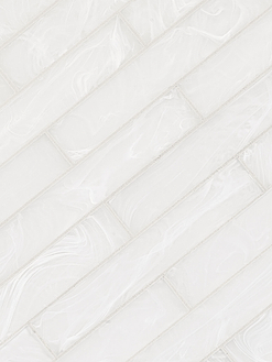 Milky White Glass Subway Backsplash Tile BA6707 6