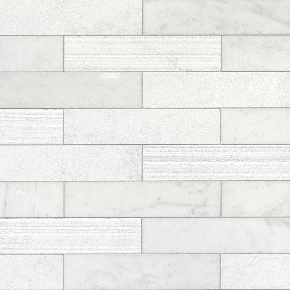 Large White Marble Subway Backsplash Tile BA8035 5