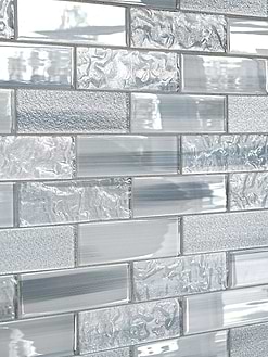 Blue Gray Subway Glass Tile BA5507 2