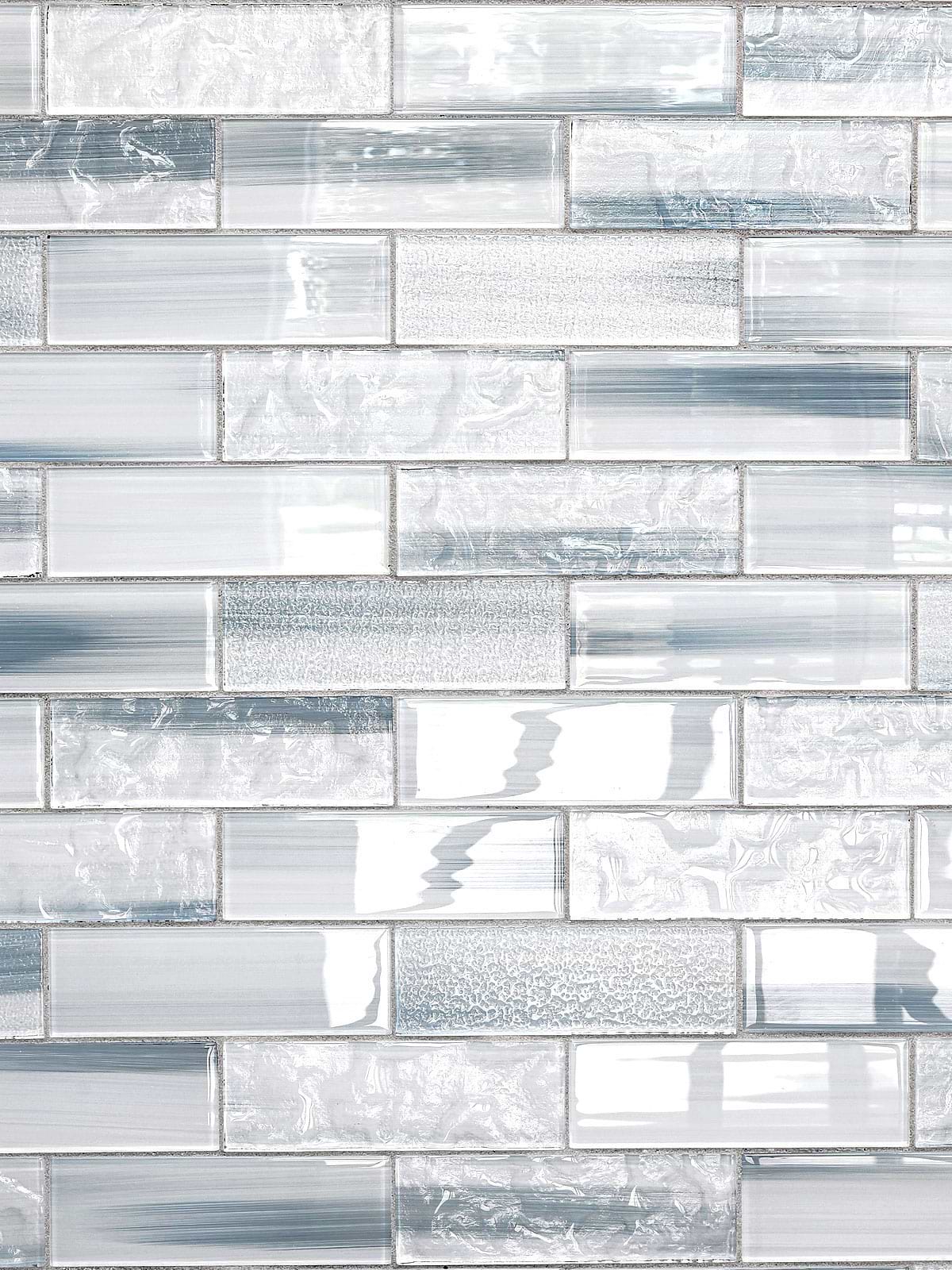 Blue Gray Subway Glass Tile BA5507 3
