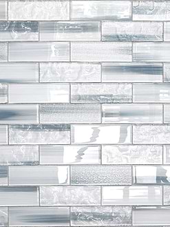 Blue Gray Subway Glass Tile BA5507 3