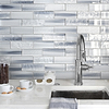 Blue Gray Subway Glass Tile BA5507