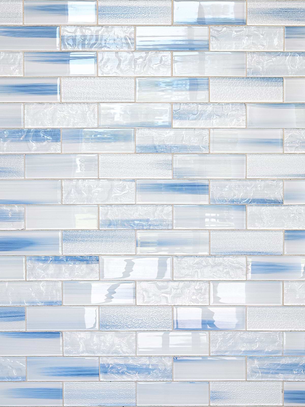 Ocean Blue Textured Glass Subway Tile BA5507 LOT C 1