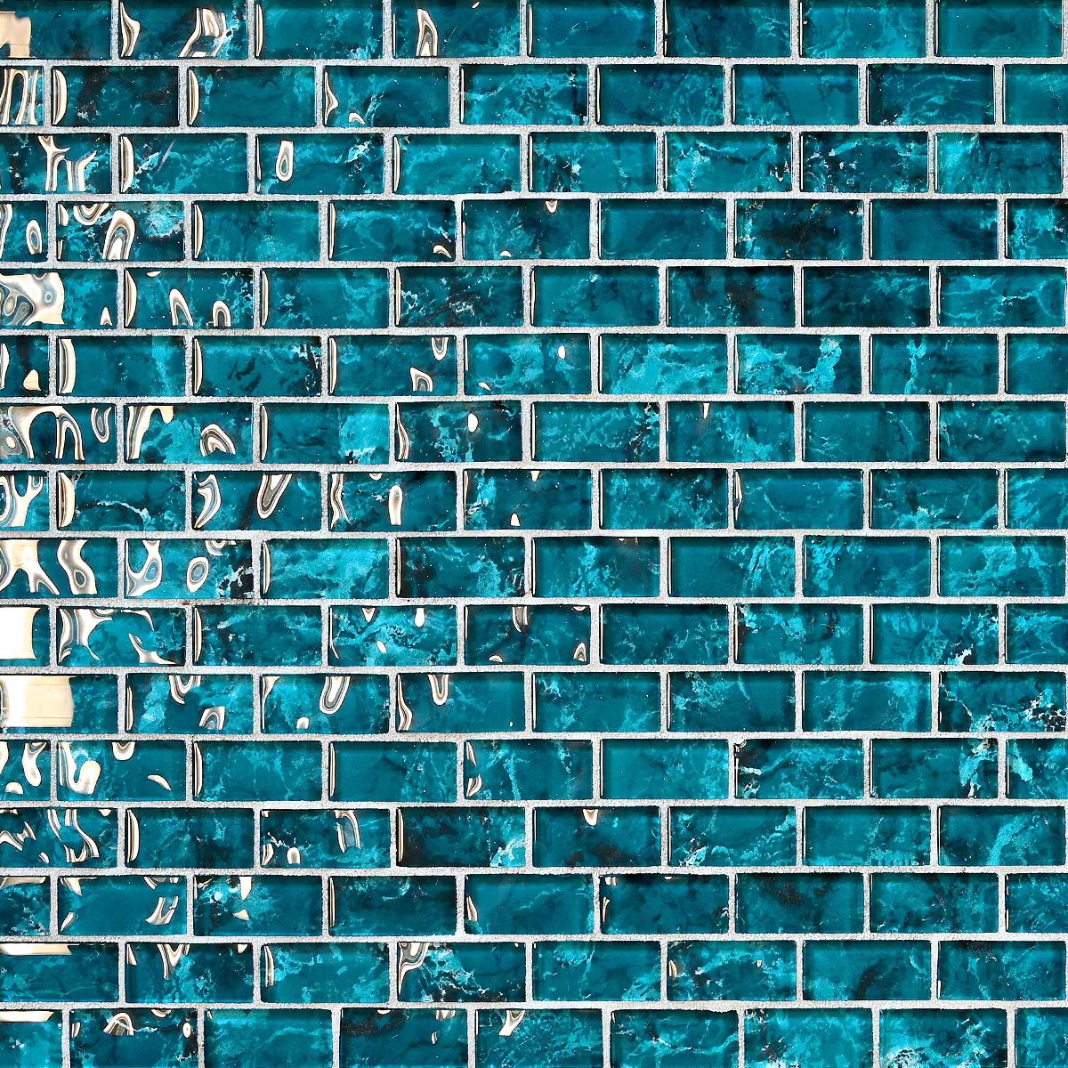 Teal Blue Glass Mosaic Tile BA5517 3