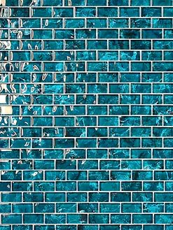 Teal Blue Glass Mosaic Tile BA5517 4