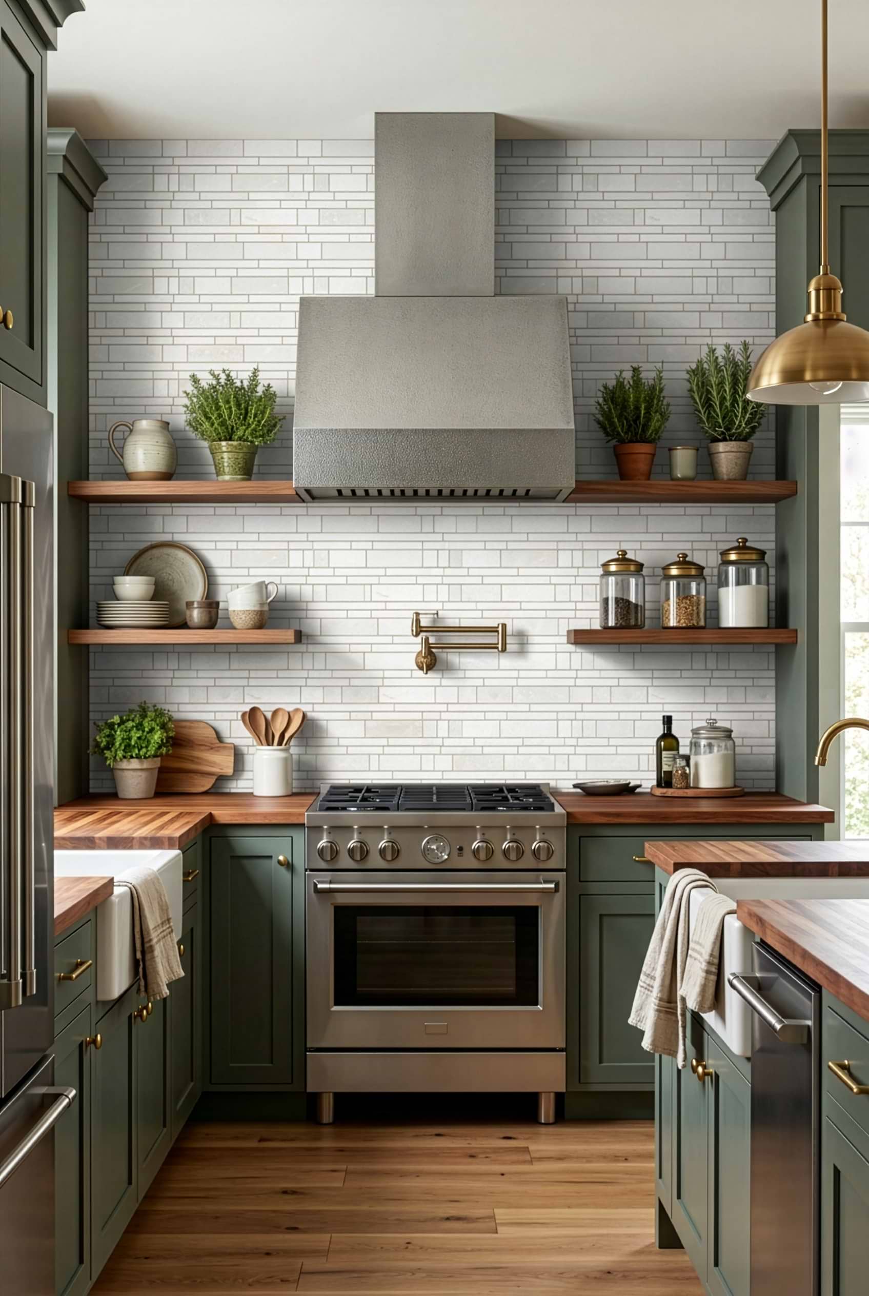 Beige Marble Linear Subway Kitchen Tile BA1095