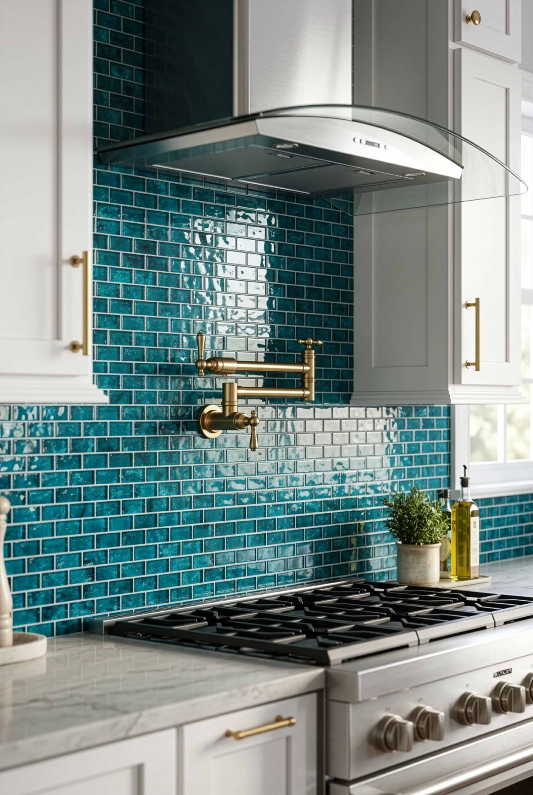 Glossy Teal Blue Glass Subway Mosaic BA5517 Glossy Teal Blue Glass Subway Mosaic BA5517