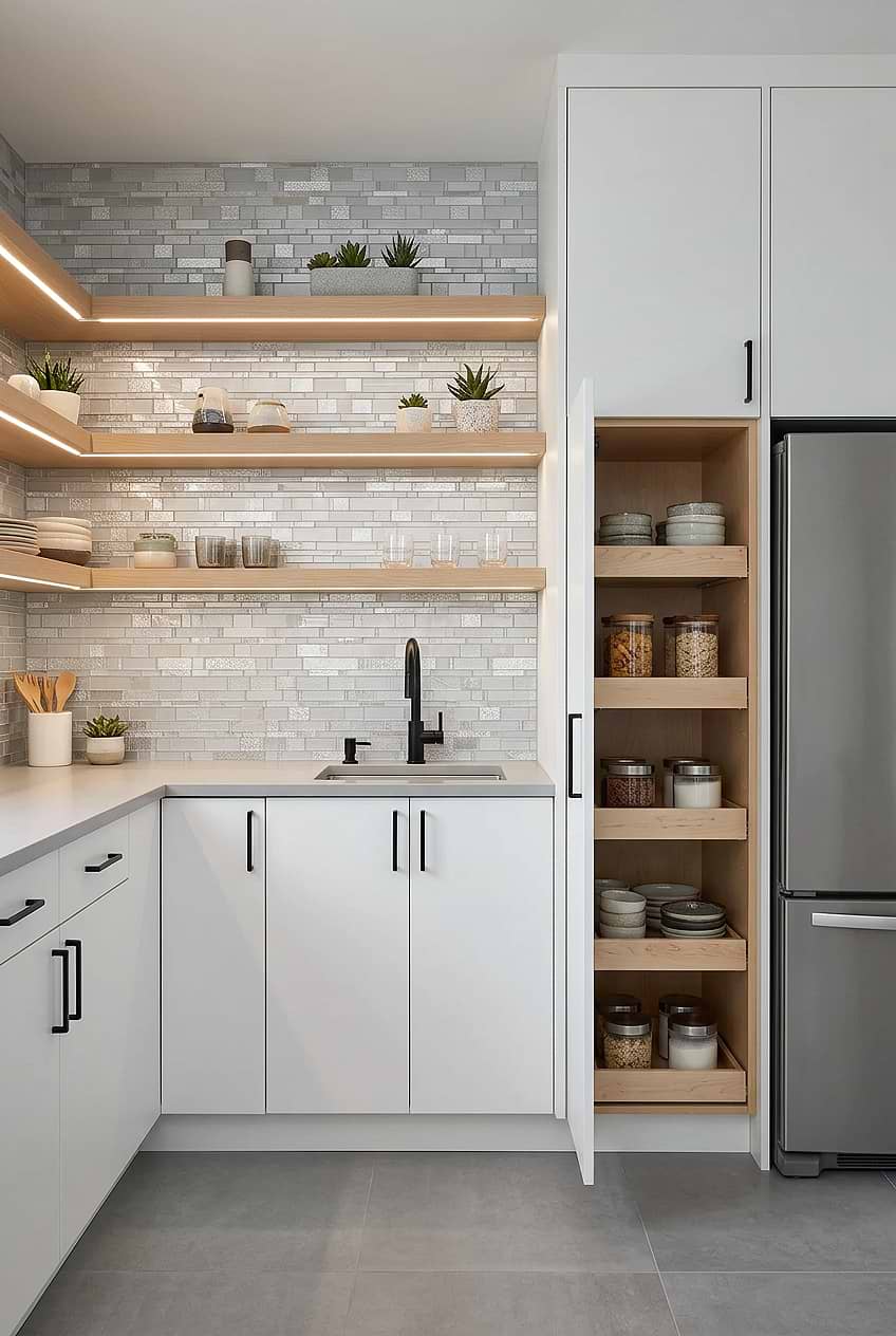 Gray Glass Artisan Kitchen Mosaic Design BA7020