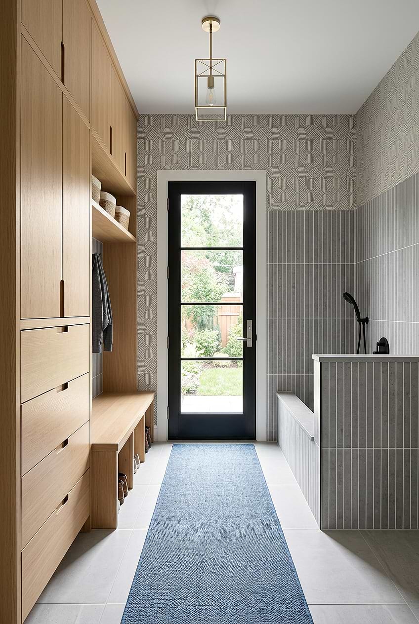 Gray Porcelain Entryway Accent Wall Tile BA4503