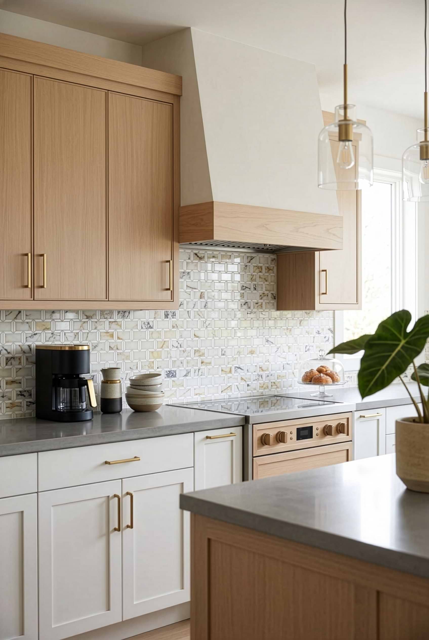 Multi Color Marble Geometric Mosaic Tile BA6330 Multi Color Marble Geometric Mosaic Tile BA6330