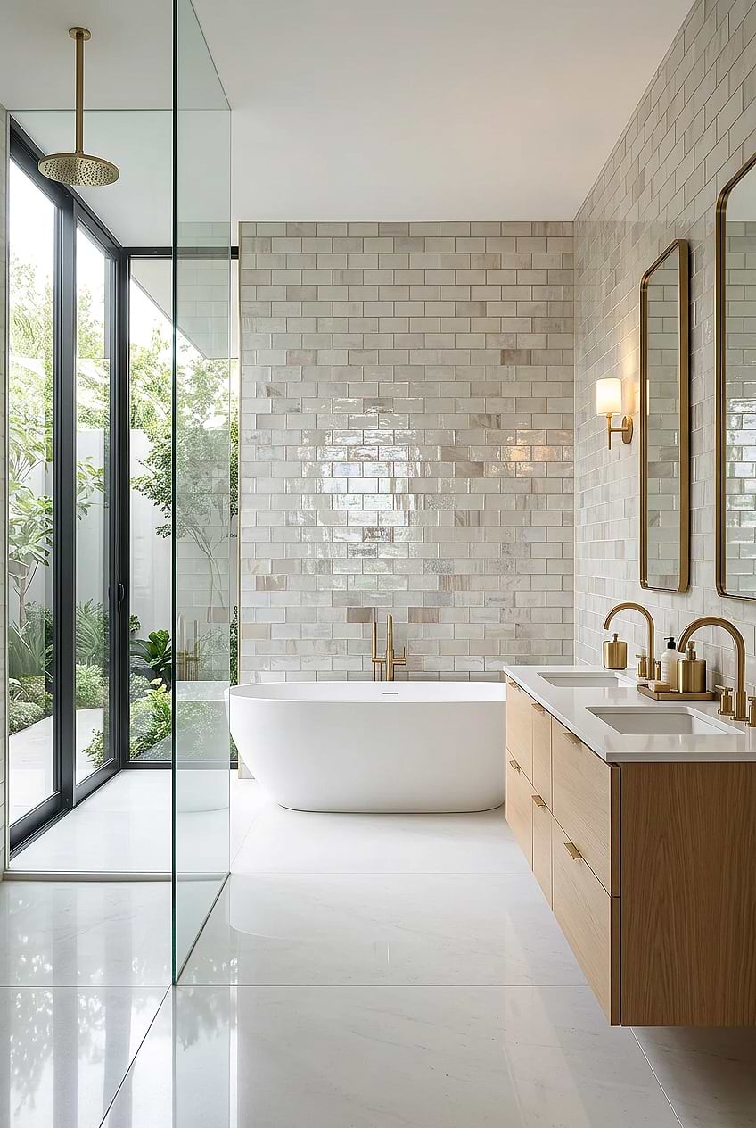 Opal Beige Artisan Subway Bathroom Tile BA7015 Opal Beige Artisan Subway Bathroom Tile BA7015
