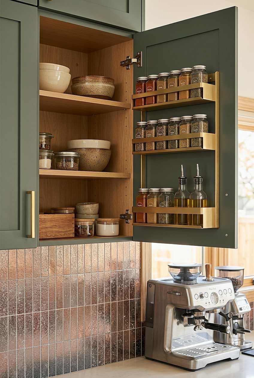 Rose Gold Metallic Coffee Station Tile BA6206