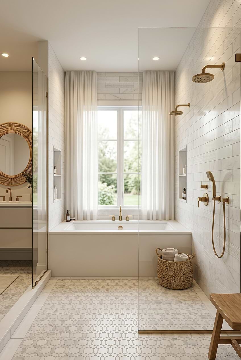 White Marble Bathroom Wall Tile BA8035 White Marble Bathroom Wall Tile BA8035